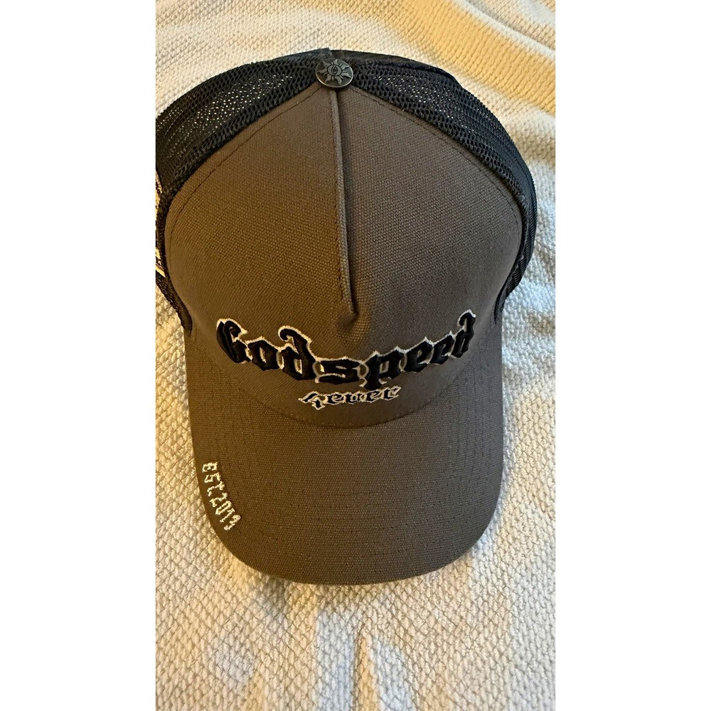 Godspeed Men's Solid Trucker Hat Cap Gray Black Breathable One Size